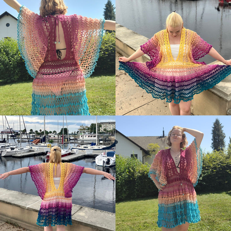 Butterfly Beach Cover-up Crochet Pattern