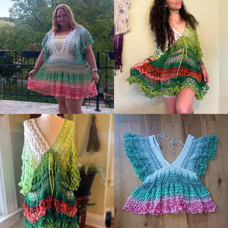 Butterfly Beach Cover-up Crochet Pattern