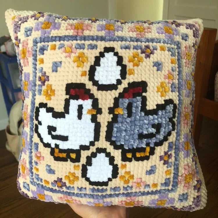 Stradew Valley Chicken & Egg Pillow Crochet PATTERN