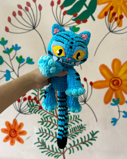 Blue Tiger amigurumi crochet pattern