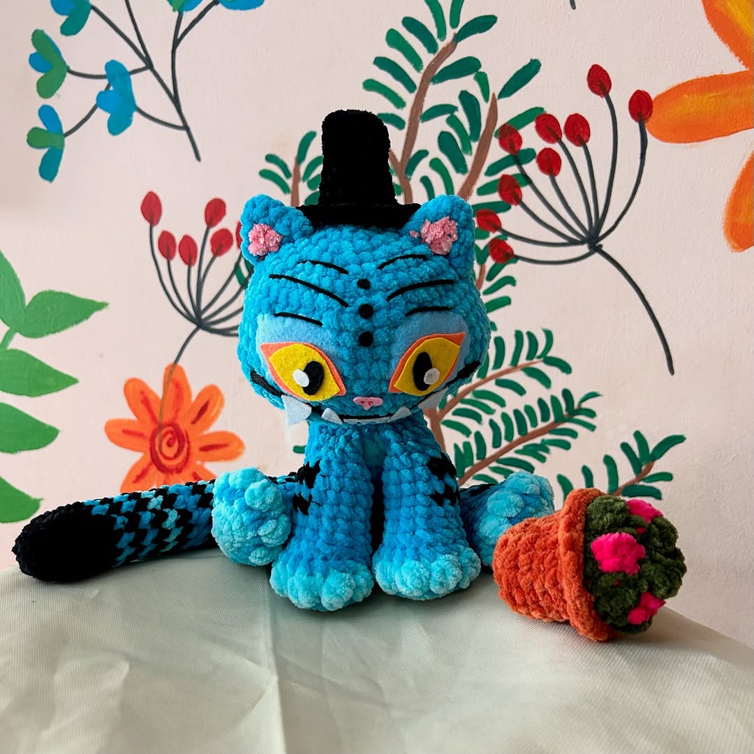 Blue Tiger amigurumi crochet pattern