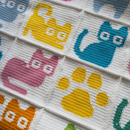 Granny Square Cats Crochet Collection – Blanket, Cardigan & Bags + Free old version Pattern