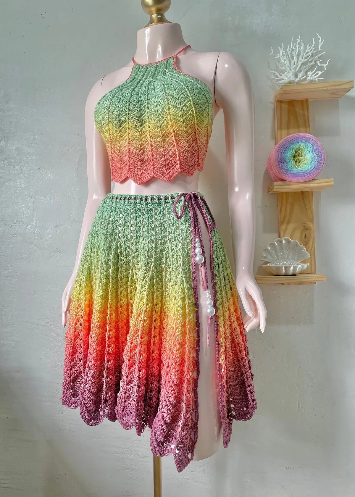 Summer Skirt Beachwear Crochet Pattern