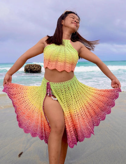Summer Skirt Beachwear Crochet Pattern