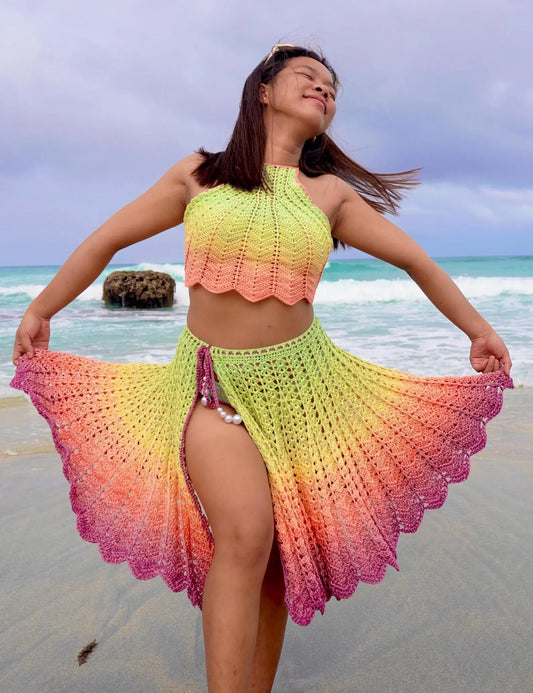 Summer Skirt Beachwear Crochet Pattern