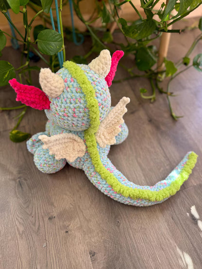 Cuddly Mushroom Dragon crochet pattern