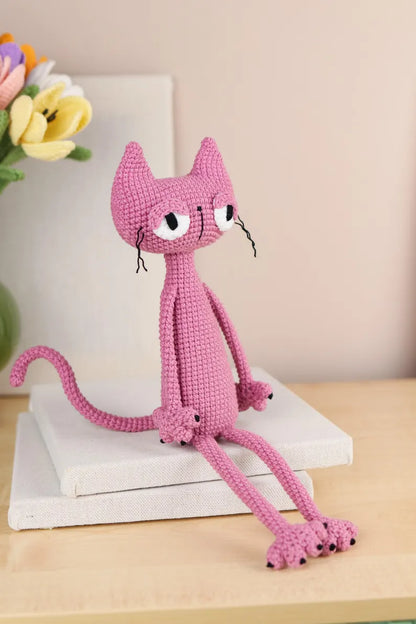 Tired Cat Crochet Pattern + Free cat pillow pattern