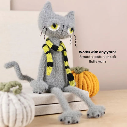 Tired Cat Crochet Pattern + Free cat pillow pattern