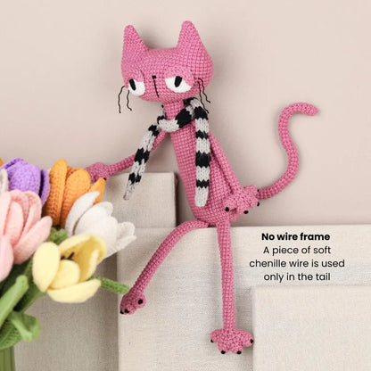 Tired Cat Crochet Pattern + Free cat pillow pattern
